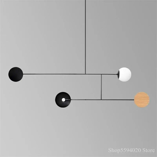 Axyaa Geometric Lines LED Pendant Light for Modern Living Room and Bar