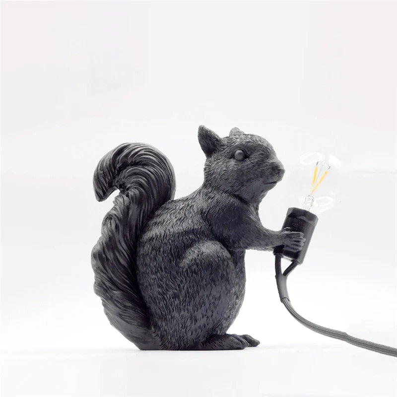 Axyaa Squirrel Night Lamp: Nordic Cute Animal Kids Room Decor