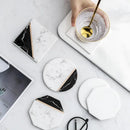 Axya Square Ceramic Coaster Set for Coffee Tea Cup - 1pc