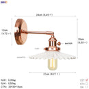 Axyaa White Ceramic LED Wall Sconce Switch Nordic Modern Wall Lamp