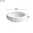 Axyaa Irregular Ceramic Seasoning Bowls Soup Basins Dessert Plates Creative Tableware