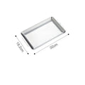Axyaa Stainless Steel Food Storage Tray Shallow BBQ Sushi Dish Fruit Plate