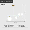 Axyaa Nordic Black Golden Glass Chandelier for Home Decor