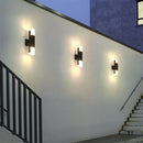 Axyaa Crystal LED Outdoor Wall Light: Waterproof Aluminum Fixture for Garden, Porch, and Indoor Decor