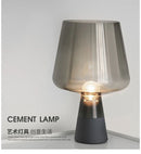 Nordic Glass Concrete Table Light by Axyaa - Creative Metal Lamp with E27 Fixture