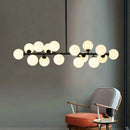 Designer Molecule Glass Pendant Lamp for Living Room by Axyaa
