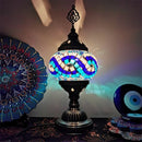 Axyaa E14 Glass Mosaic Table Lamp - Mediterranean Turkish Style