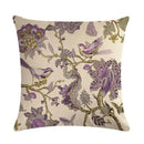 Axyaa Bird Print Cotton Linen Cushion Cover 45X45cm