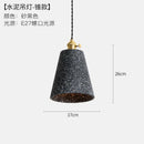 Axyaa Industrial Edison Pendant Lights for Bedroom Dinning Room Cafe - Cement Finish