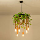 Axyaa Industrial Loft Chandelier Pendant Lamp for Living Room, Dining Room, Restaurant, Bar, Cafe