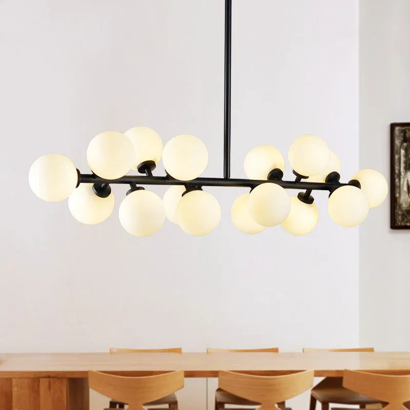 Designer Molecule Glass Pendant Lamp for Living Room by Axyaa