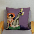 Axyaa European Sexy Women Polyester Cushion Cover 45x45cm - Chic Home Decor