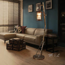 Axya Vintage Industrial Country Floor Lamp for Bedroom Living Room