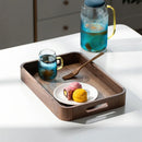 Axyaa Black Walnut Wood Tray for Fruit & Snacks