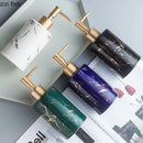 Axya Marbling Ceramic Hand Sanitizer Bottle Bright Light Lotion Dispenser