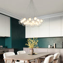Axyaa Modern Glass Ball Chandelier for Living Room, Office, Dining Table