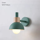 Axyaa Nordic Wooden Wall Light Bedside Lamp for Home Kitchen Aisel Restaurant Stairs
