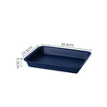 Axyaa Nordic Plastic Serving Tray: Rectangular Kitchen Dinnerware & Organizer