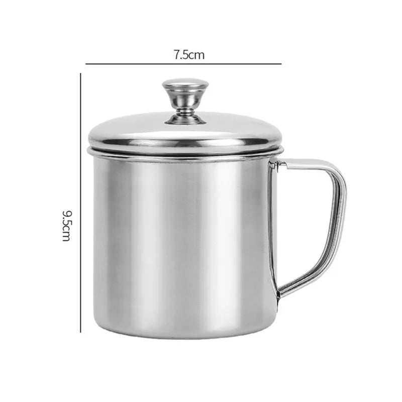 Axyaa Stainless Steel Travel Mug with Lid - Durable, Thicken, Reusable - Father's Gift