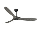 Axya 52" Grey Vintage Wooden Ceiling Fan with Remote Control