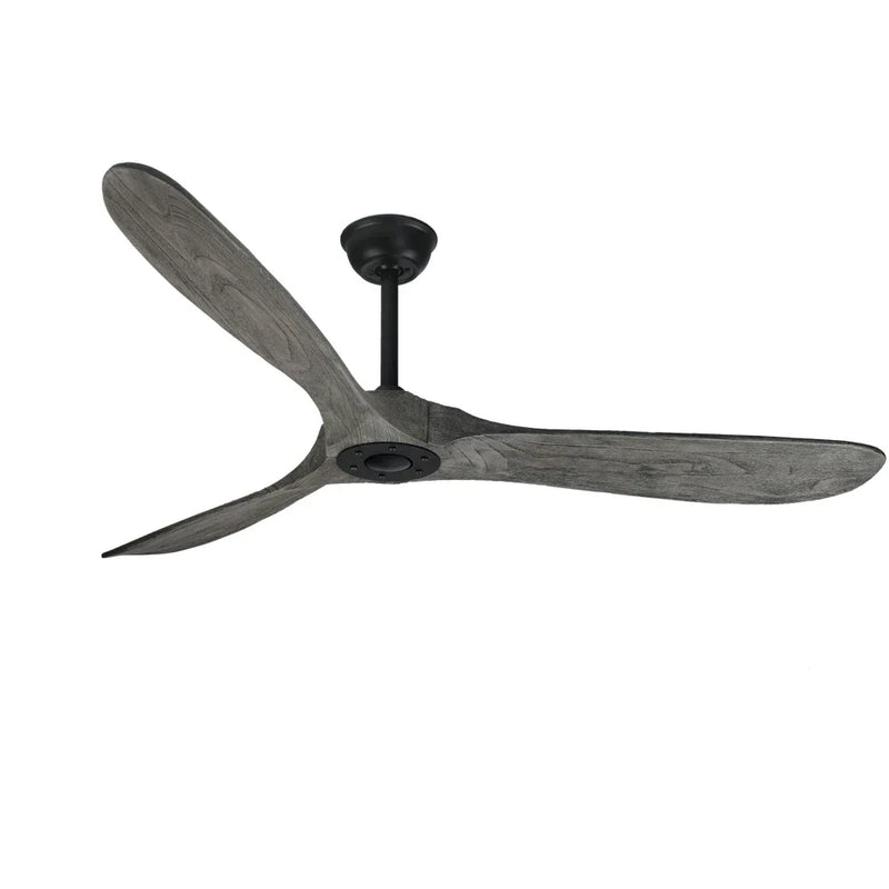 Axya 52" Grey Vintage Wooden Ceiling Fan with Remote Control