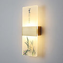 Axyaa Japanese Modern Minimalist Square LED Wall Lamp for Hotel Restaurant Corridor