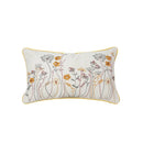 Axyaa Yellow Dandelion Floral Pillow Cover for Home Decor