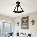 Axyaa Retro LED Ceiling Light Fixture for Modern Living Room Bedroom Kitchen Integration