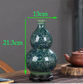 Axyaa Blue White Porcelain Antique Ceramic Vase Home Table Decor Pot Craft