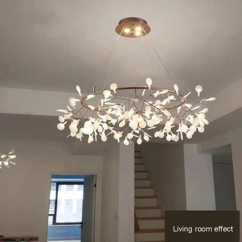 Axyaa Modern Dandelion Chandelier Tree Branch Acrylic Light for Stylish Home Decor