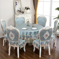 Axyaa Beige Lace Dining Chair Cushion: Elegant Table Set Cover & Cloth
