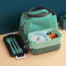 Axyaa Stainless Steel Double Layer Lunch Box Set