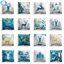 Watercolor Elk Series Polyester Pillow Case Branded for Axyaa