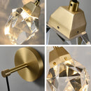 Axyaa Crystal Copper Wall Lamp Modern Background Hanging Line Lighting