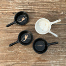 Axya Marbling Snack Sauce Dish, Dipping Plate, Condiment Bowl - Black