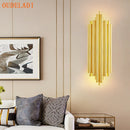 Axya Golden LED Tube Wall Light for Indoor Decor Lighting