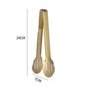 Axyaa Stainless Steel BBQ Steak Tongs - Hollow Grill Clamp & Kitchen Utensil