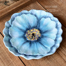 Axya Embossed Flower Ceramic Bowl Set for Dining and Decoration