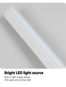 Axyaa Black Long Strip Wall Lamp - Modern Minimalist Bedroom & Living Room Wall Light
