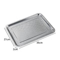 Axyaa Stainless Steel Food Storage Tray Strainer Plate for Kitchen Baking