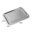 Axyaa Stainless Steel Food Storage Tray Strainer Plate for Kitchen Baking