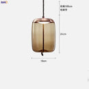 Axyaa Nordic Glass LED Pendant Lights - Modern Hanging Light for Dinning Living Room