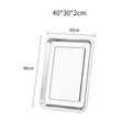Axyaa Stainless Steel Serving Tray for Food, Fruits, Steaming - Kitchen Accessories