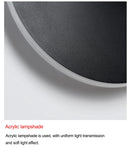 Axya Round Wall Lamp Touch Switch Modern Home Lighting for Bedroom Living Room
