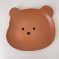 Axyaa Kawaii Bear Ceramic Bowl Plate Set for Kitchen Utensils and Tableware