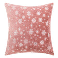 Axyaa Snowflake Flocked Cushion Cover 40x40 50x50