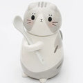 Axyaa Cute Cat Ceramic Coffee Mug Spoon Hand Painted Tea Cup Novelty Gift