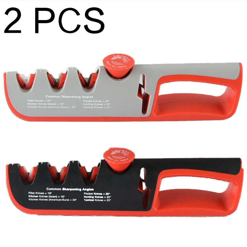 Axya Kitchen Knife Sharpener Set - Professional Manual Whetstone Duo