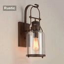 Axyaa Iron Garden Wall Lamp with Glass Sconce for Outdoor and Indoor Setting