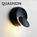 Axya Moon Chasing Wall Lamp: Aluminum Rotatable Lighting Sconces for Bedroom
